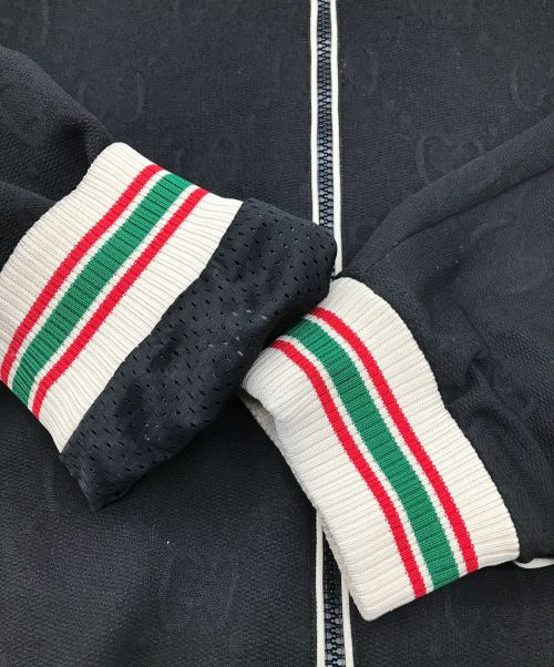 GUCCI（グッチ）GUCCI (グッチ) GG ジャージージャカード ジップジャケット ブラック サイズ:SIZE XLの古着・服飾アイテム
