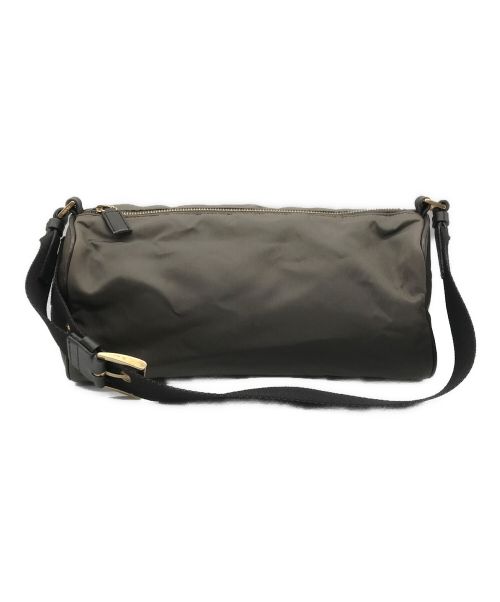 PRADA（プラダ）PRADA (プラダ) ナイロンショルダーバッグ グレーの古着・服飾アイテム