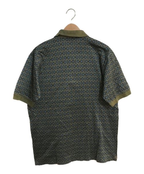CELINE（セリーヌ）CELINE (セリーヌ) [OLD]総柄ポロシャツ グリーン サイズ:SIZE Lの古着・服飾アイテム