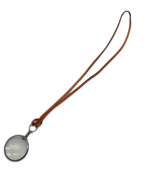 HERMES（エルメス）HERMES (エルメス) ルーペネックレス オレンジの古着・服飾アイテム
