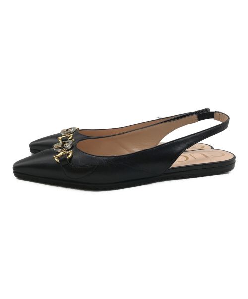 GUCCI（グッチ）GUCCI (グッチ) インターロッキングG ミュールパンプス ブラック サイズ:36の古着・服飾アイテム