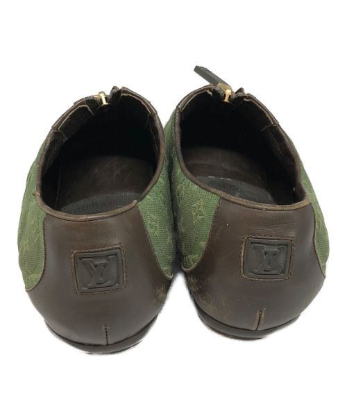 LOUIS VUITTON（ルイ ヴィトン）LOUIS VUITTON (ルイ ヴィトン) モノグラムミニドライビングシューズ グリーン サイズ:SIZE 37 1/2の古着・服飾アイテム