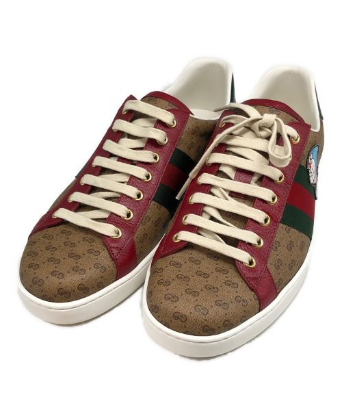 GUCCI（グッチ）GUCCI (グッチ) ローカットスニーカー ベージュ サイズ:SIZE 9の古着・服飾アイテム