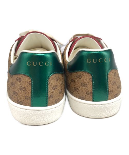GUCCI（グッチ）GUCCI (グッチ) ローカットスニーカー ベージュ サイズ:SIZE 9の古着・服飾アイテム