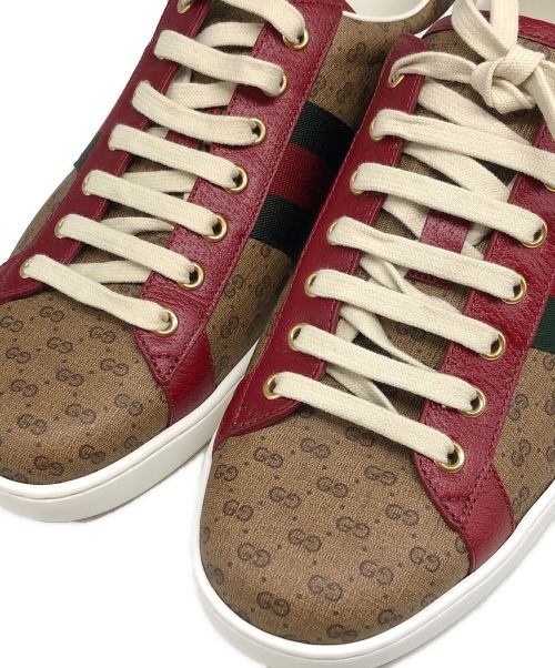 GUCCI（グッチ）GUCCI (グッチ) ローカットスニーカー ベージュ サイズ:SIZE 9の古着・服飾アイテム