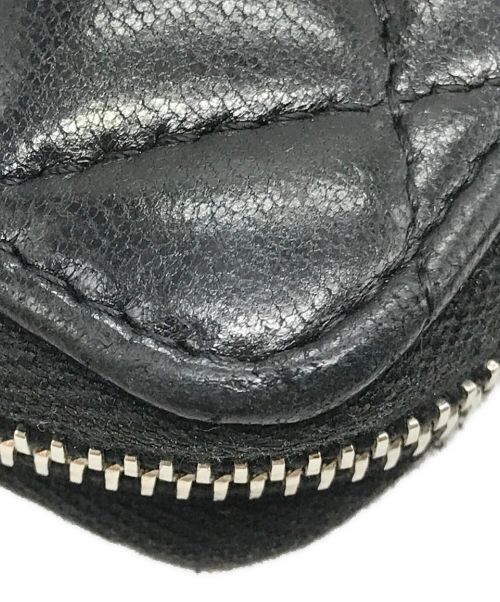 CHANEL（シャネル）CHANEL (シャネル) マトラッセ クラシック ジップ コインパース ブラックの古着・服飾アイテム