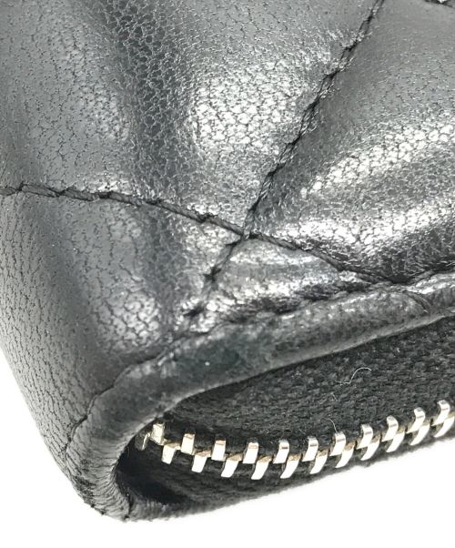 CHANEL（シャネル）CHANEL (シャネル) マトラッセ クラシック ジップ コインパース ブラックの古着・服飾アイテム