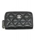 CHANEL（シャネル）の古着「マトラッセ クラシック ジップ コインパース」｜ブラック
