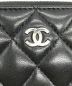 中古・古着 CHANEL (シャネル) マトラッセ クラシック ジップ コインパース ブラック：39800円