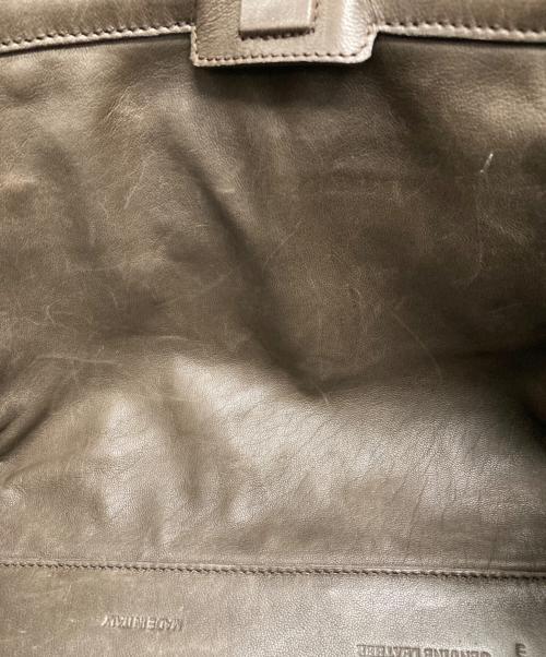 FALORNI（ファロルニ）FALORNI (ファロルニ) バイカラーメッシュハンドバッグ ネイビーの古着・服飾アイテム