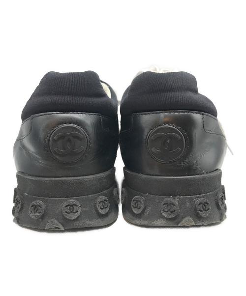 CHANEL（シャネル）CHANEL (シャネル) スウェードコンビナイロンローカットスニーカー ブラック サイズ:SIZE 42の古着・服飾アイテム