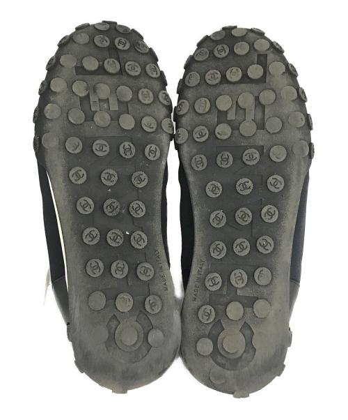 CHANEL（シャネル）CHANEL (シャネル) スウェードコンビナイロンローカットスニーカー ブラック サイズ:SIZE 42の古着・服飾アイテム