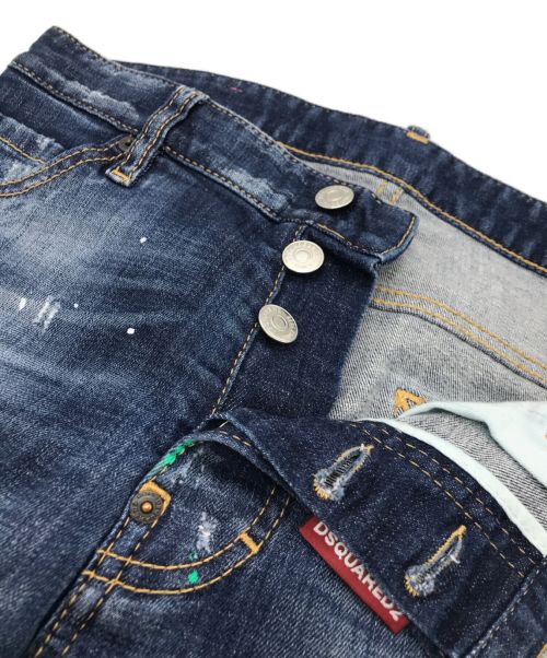 DSQUARED2（ディースクエアード）DSQUARED2 (ディースクエアード) デニムショートパンツ インディゴ サイズ:42の古着・服飾アイテム