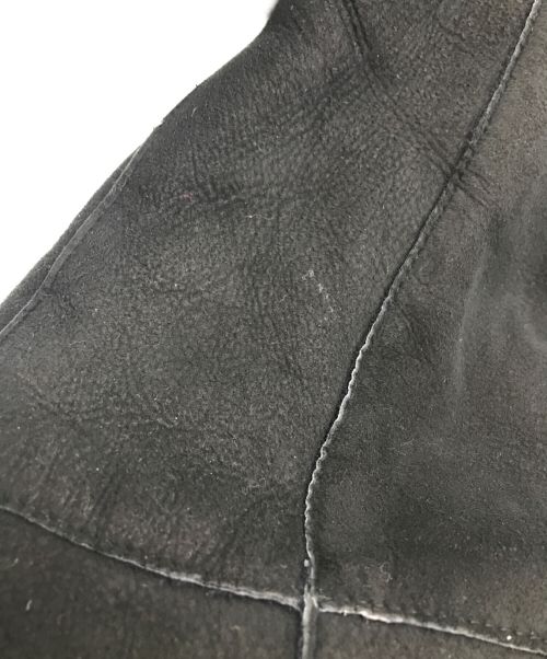 EMMETI（エンメティ）EMMETI (エンメティ) ムートンダッフルコート ネイビー サイズ:38の古着・服飾アイテム