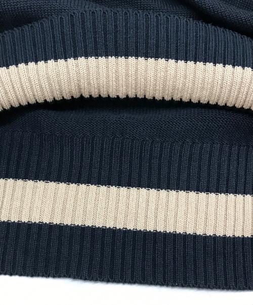 KOLOR（カラー）KOLOR (カラー) ワッペンＶネックロゴニット ネイビー サイズ:SIZE 3の古着・服飾アイテム
