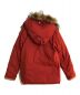 WHITE LINE (ホワイトライン) Oiled Cotton Down Coat/オイルコットンダウンコート レッド サイズ:44：5000円