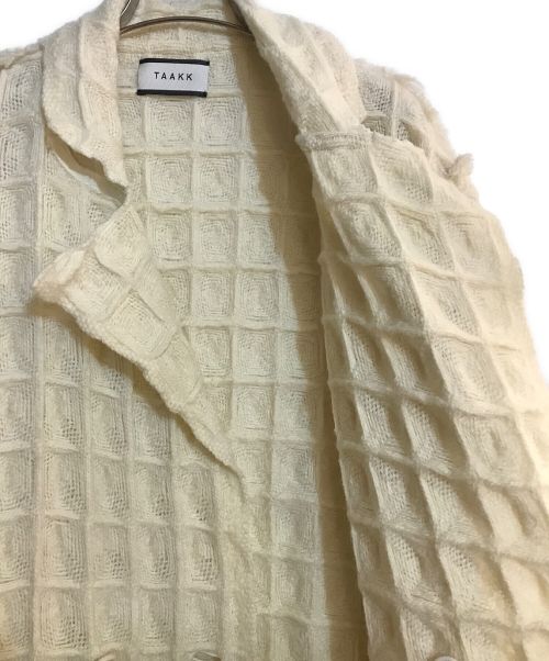 TAAKK（ターク）TAAKK (ターク) Big Waffle Gown/ビッグワッフルガウン ホワイト サイズ:2の古着・服飾アイテム