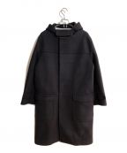 ATONエイトン）の古着「SUPER160s DOUBLE MELTON DUFFLE COATスーパー160ｓダブルメルトンコート」｜グレー