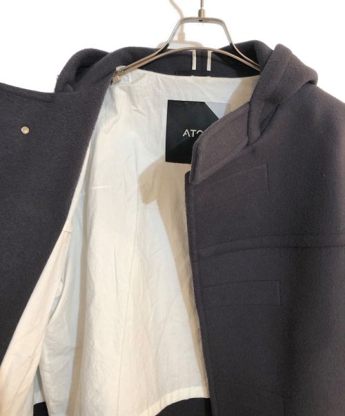 ATON（エイトン）ATON (エイトン) SUPER160s DOUBLE MELTON DUFFLE COATスーパー160ｓダブルメルトンコート グレー サイズ:SIZE 04の古着・服飾アイテム