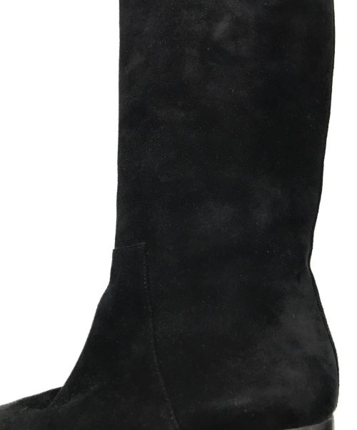 HERMES（エルメス）HERMES (エルメス) 19AW ヴェルサイユ スエード ロングブーツ ブラック サイズ:SIZE 37の古着・服飾アイテム