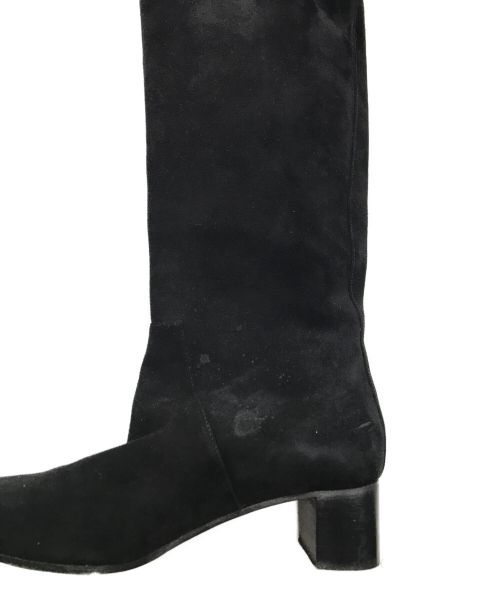 HERMES（エルメス）HERMES (エルメス) 19AW ヴェルサイユ スエード ロングブーツ ブラック サイズ:SIZE 37の古着・服飾アイテム