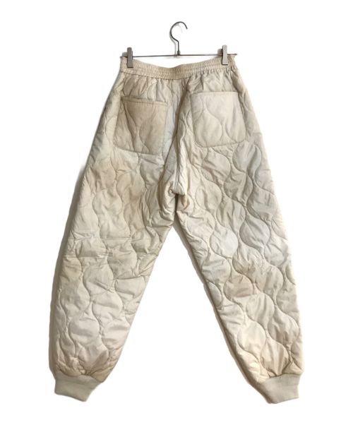 HUF（ハフ）HUF (ハフ) FRESHIES QUILTED PANT/キルティング パンツ ホワイト サイズ:Sの古着・服飾アイテム
