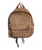 BURBERRYバーバリー）の古着「モノグラム リュックサック」｜ブラウン