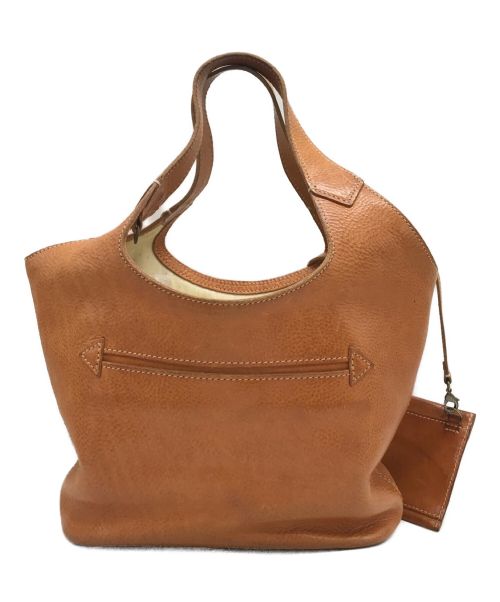 genten（ゲンテン）genten (ゲンテン) トスカ レザーハンドバッグ ブラウンの古着・服飾アイテム