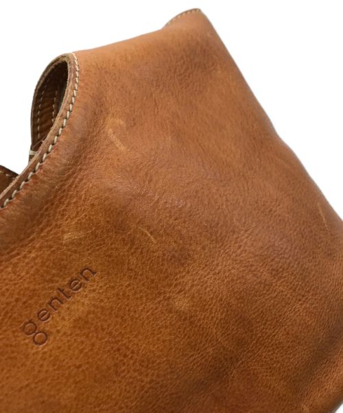 genten（ゲンテン）genten (ゲンテン) トスカ レザーハンドバッグ ブラウンの古着・服飾アイテム