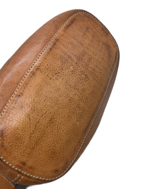 genten（ゲンテン）genten (ゲンテン) トスカ レザーハンドバッグ ブラウンの古着・服飾アイテム