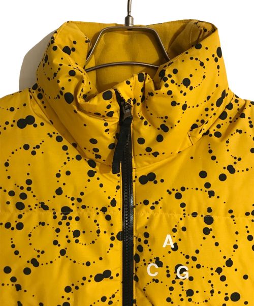 ACG（エーシージー）ACG (エーシージー) ダウンベスト イエロー サイズ:Ｌの古着・服飾アイテム