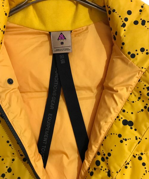 ACG（エーシージー）ACG (エーシージー) ダウンベスト イエロー サイズ:Ｌの古着・服飾アイテム