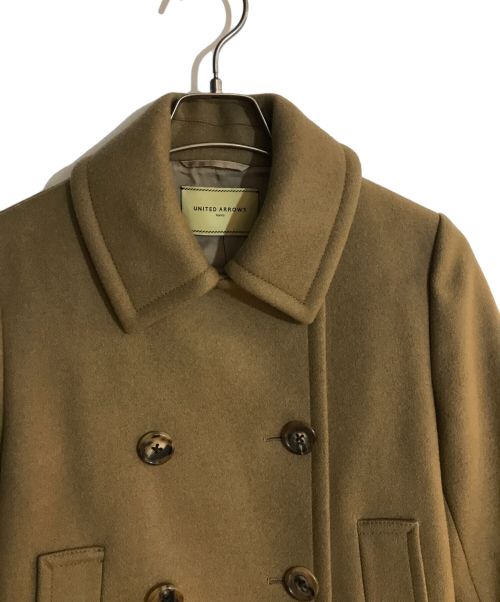 UNITED ARROWS TOKYO（ユナイテッドアローズトウキョウ）UNITED ARROWS TOKYO (ユナイテッドアローズトウキョウ) UGMSC ロング ピーコート ブラウン サイズ:36の古着・服飾アイテム