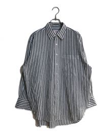 Spick and Span（スピック＆スパン）の古着「コットンリネンルーズシャツ」｜ホワイト×グレー