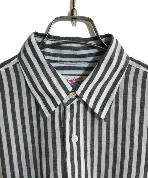 Spick and Span（スピック＆スパン）Spick and Span (スピックアンドスパン) コットンリネンルーズシャツ ホワイト×グレー サイズ:表記なしの古着・服飾アイテム