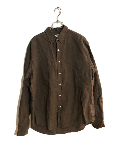 RHC Ron Herman（アールエイチシー ロンハーマン）RHC Ron Herman (アールエイチシーロンハーマン) Linen Shirt ブラウン サイズ:SIZE Sの古着・服飾アイテム