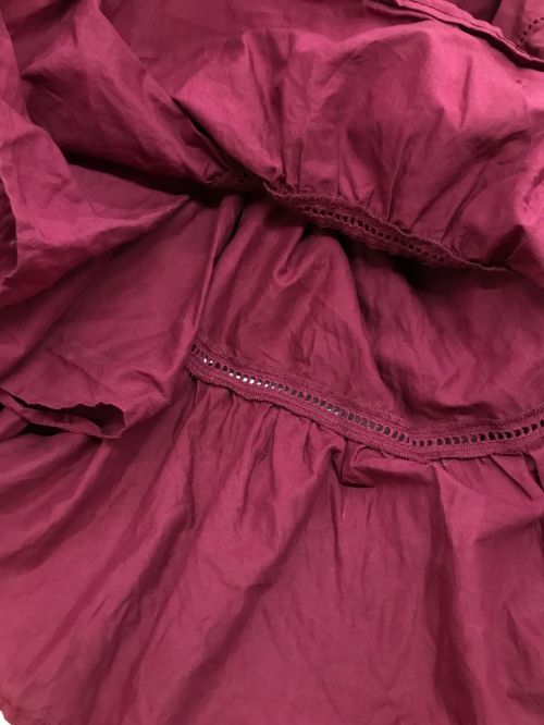 merlette（マーレット）Merlette (マーレット) ティアードワンピース レッド サイズ:X SMALLの古着・服飾アイテム