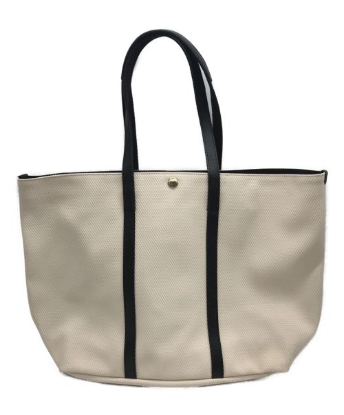 Breath TOPKAPI（ブレストプカピ）Breath TOPKAPI (ブレストプカピ) 舟形トートバッグ アイボリー×ブラックの古着・服飾アイテム