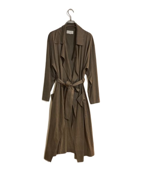 MACKINTOSH PHILOSOPHY（マッキントッシュ フィロソフィー）MACKINTOSH PHILOSOPHY (マッキントッシュフィロソフィー) スウェードタッチロングコート ブラウン サイズ:36の古着・服飾アイテム