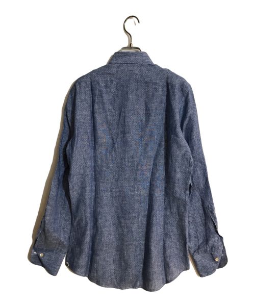 LARDINI（ラルディーニ）LARDINI (ラルディーニ) リネンシャツ ブルー サイズ:SIZE 38の古着・服飾アイテム