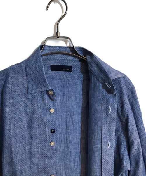 LARDINI（ラルディーニ）LARDINI (ラルディーニ) リネンシャツ ブルー サイズ:SIZE 38の古着・服飾アイテム