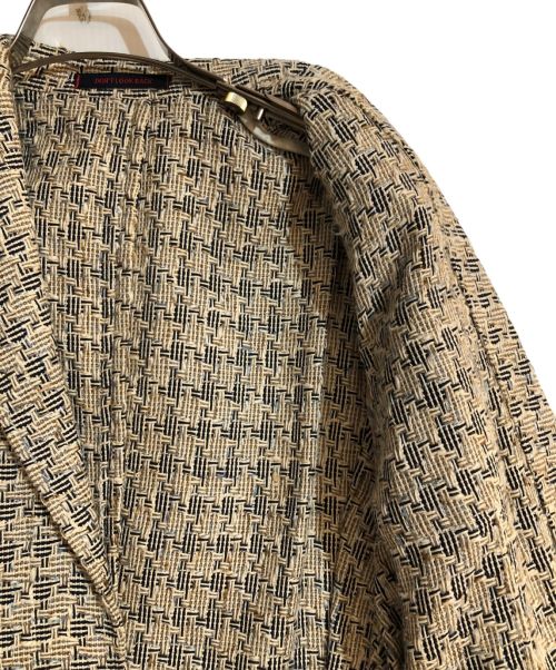 THE GIGI（ザ・ジジ）THE GIGI (ザ・ジジ) シルクブレンドテーラードジャケット ベージュ サイズ:44の古着・服飾アイテム