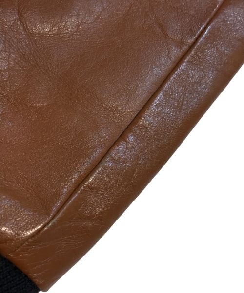 HIDE AND SEEK（ハイドアンドシーク）HIDE AND SEEK (ハイドアンドシーク) スタジャン ブラック×ブラウン サイズ:Mの古着・服飾アイテム