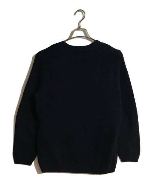 Salvatore Ferragamo（サルヴァトーレ フェラガモ）Salvatore Ferragamo (サルヴァトーレ フェラガモ) ガンチーニジャガードアンサンブルカーディガン ネイビー サイズ:カーディガン：S　ニット：Mの古着・服飾アイテム