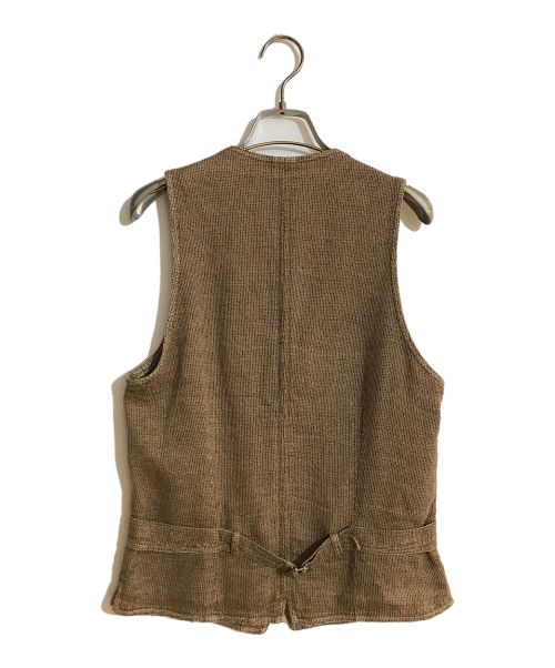 LARDINI（ラルディーニ）LARDINI (ラルディーニ) リネン混ジレ ブラウン サイズ:44の古着・服飾アイテム