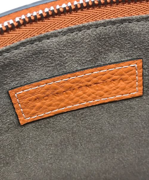 bonaventura（ボナベンチュラ）bonaventura (ボナベンチュラ) スクエアクラッチバッグ オレンジの古着・服飾アイテム