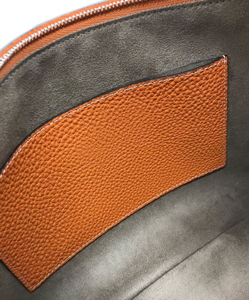 bonaventura（ボナベンチュラ）bonaventura (ボナベンチュラ) スクエアクラッチバッグ オレンジの古着・服飾アイテム