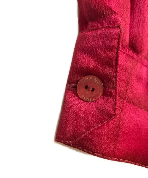 CHANEL（シャネル）CHANEL (シャネル) チョコバー 長袖シルクシャツワンピース ピンク サイズ:40の古着・服飾アイテム