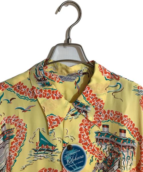 Sun Surf SPECIAL EDITION（サンサーフ・スペシャルエディション）SUN SURF SPECIAL EDITION (サンサーフ・スペシャルエディション) “MATSON LINE” KILOHANA 半袖 アロハシャツ イエロー サイズ:XL 未使用品の古着・服飾アイテム
