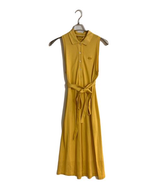 LACOSTE（ラコステ）LACOSTE (ラコステ) ノースリーブポロシャツドレス イエロー サイズ:34の古着・服飾アイテム